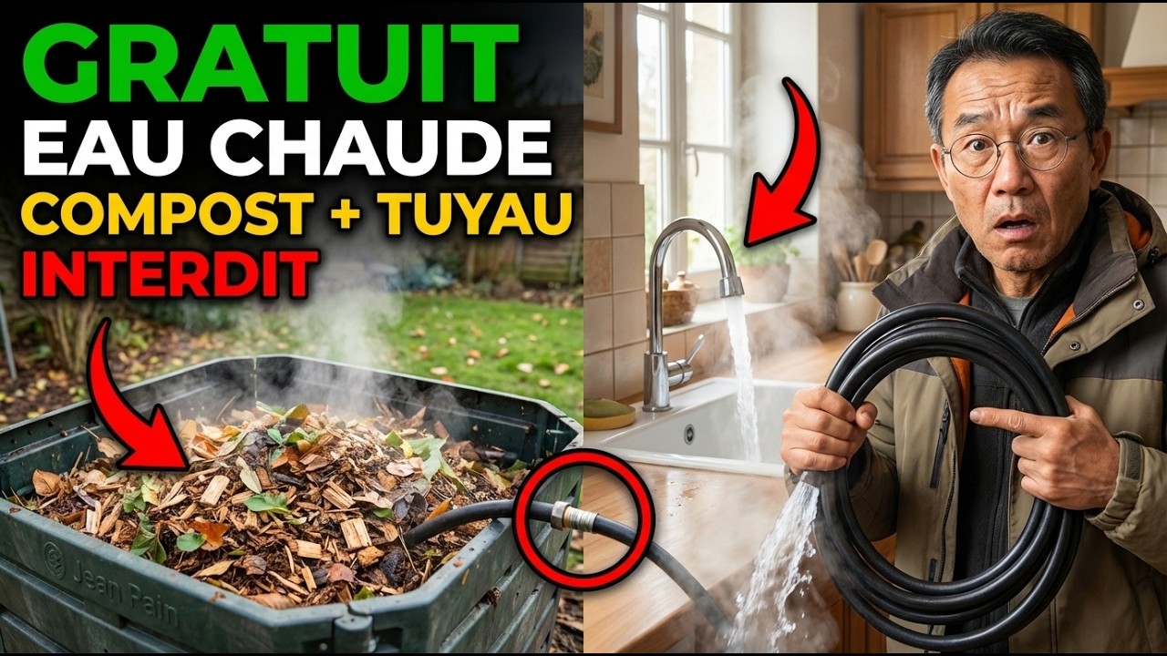 Compost + Tuyau = Eau Chaude GRATUITE Tout l'Hiver — INTERDIT Dans 7 Pays (Jean Pain)