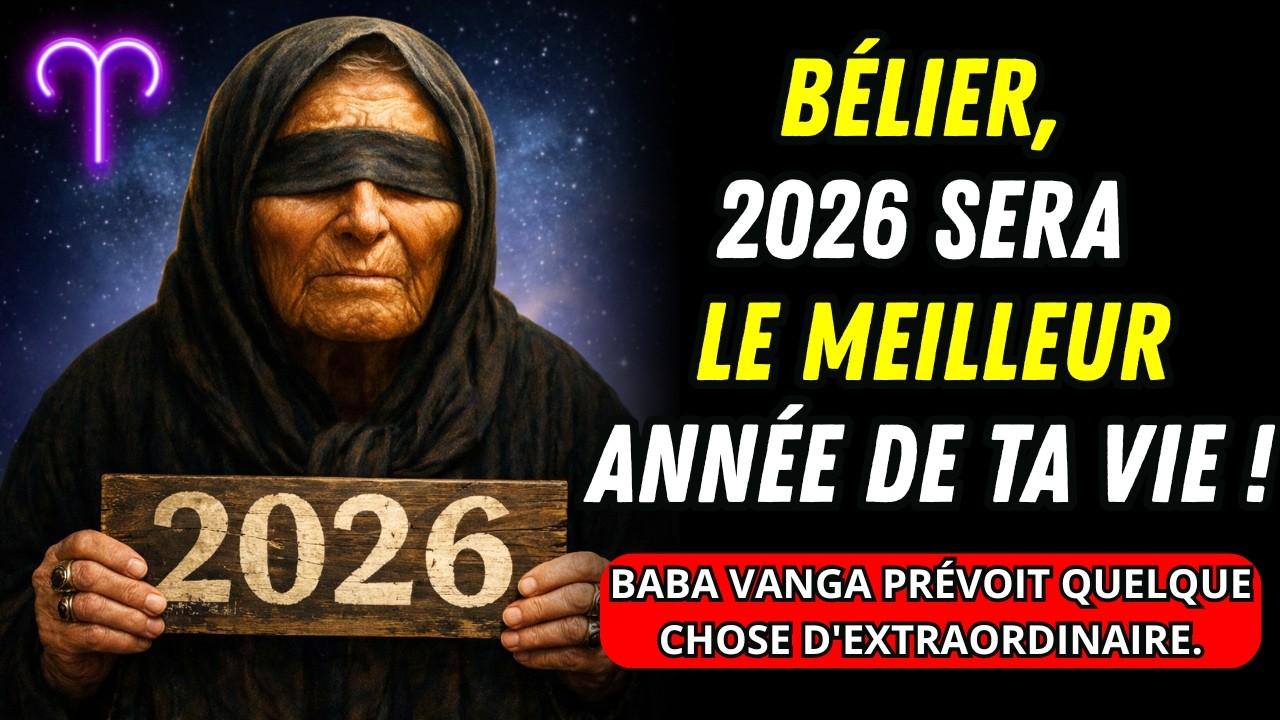Bélier, 2026 Sera le Meilleur ANNÉE de Votre vie ! Baba Vanga vous Explique Pourquoi.