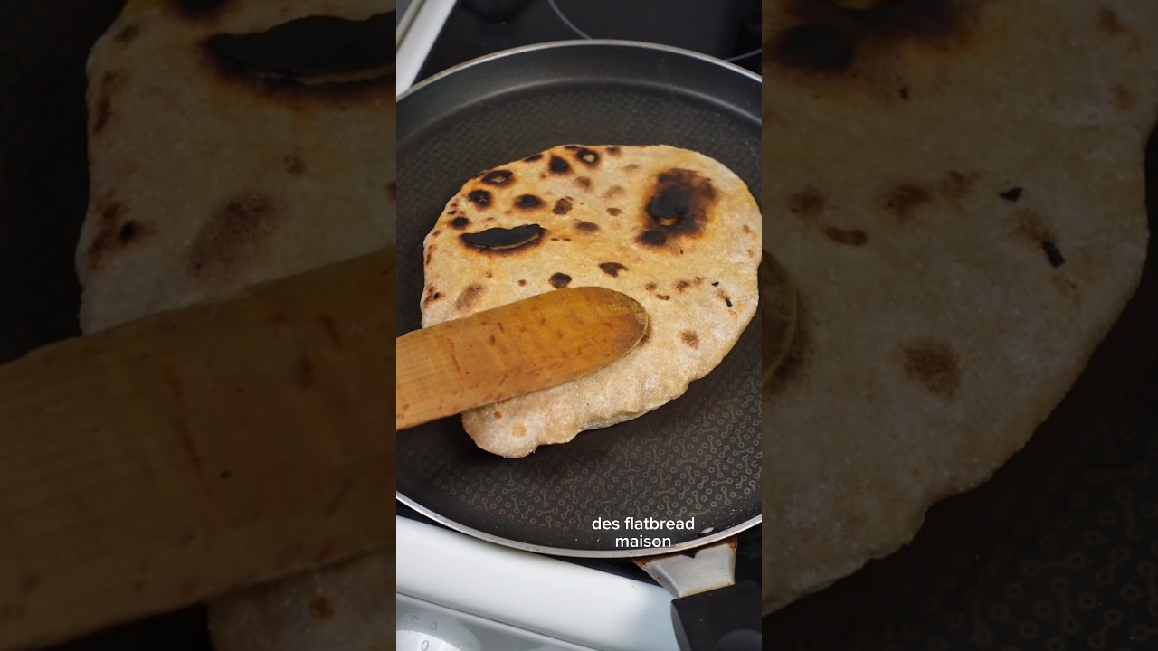 2 ingredients ! Je ne manque plus jamais de pain avec cette recette de flatbread express 😍👈