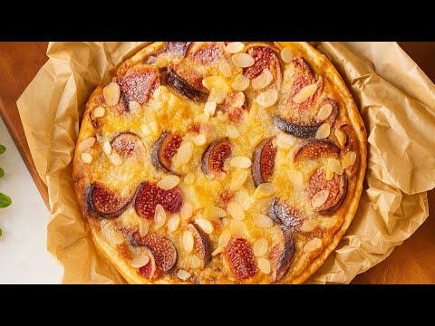Tarte aux Figues Sans Oeufs 💜💫 5 min De Préparation, Des Compliments à Vie !