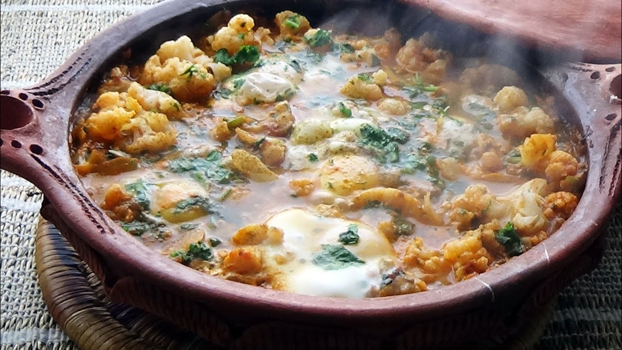 Chakchouka au chou-fleur, plat sans viande facile et économique