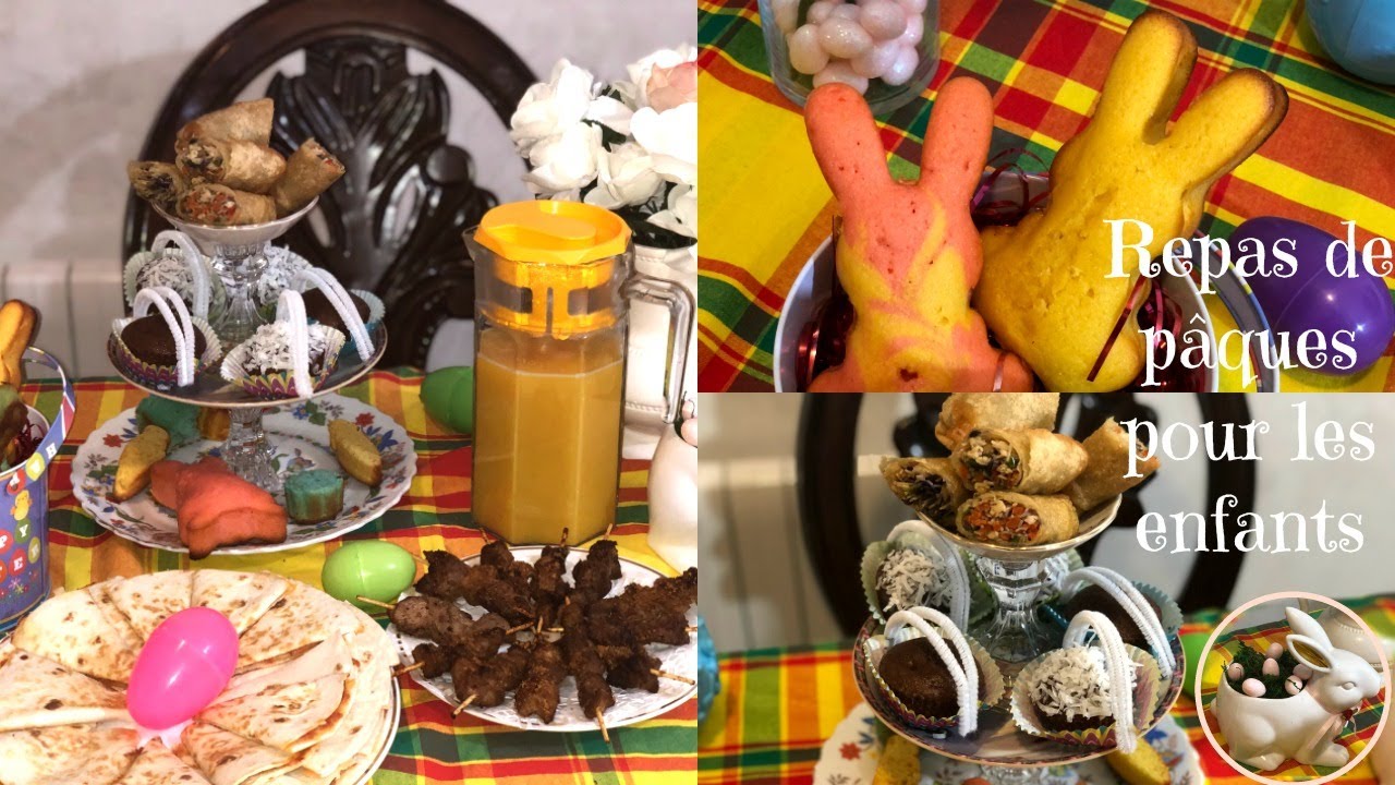Repas de Pâques pour les enfants/Kids Easter Table