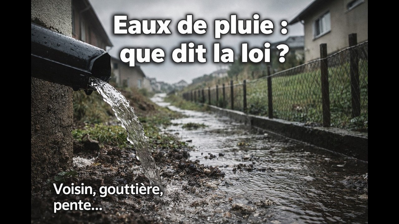 Eau pluviale : la réglementation sur son évacuation