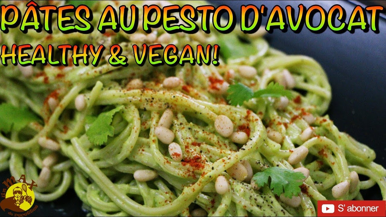 RECETTE DE PÂTES AU PESTO D'AVOCAT 🥑!!! VEGAN & HEALTHY 🌱