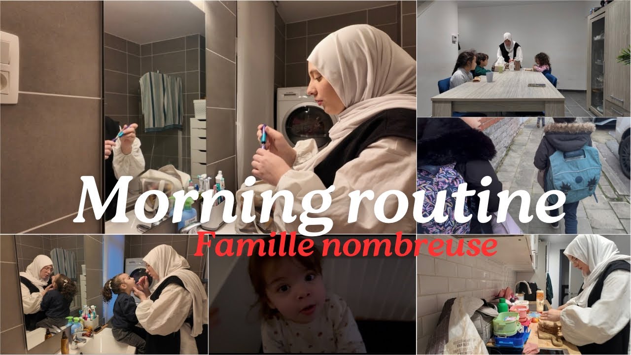 MORNING ROUTINE: Maman d’une famille nombreuse | Matin d’école ✨