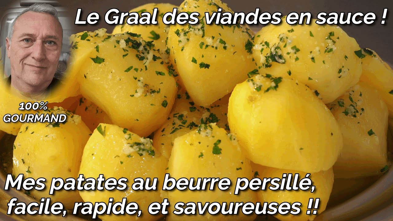 Pommes de terre vapeur au beurre persillé, un délice incontournable !