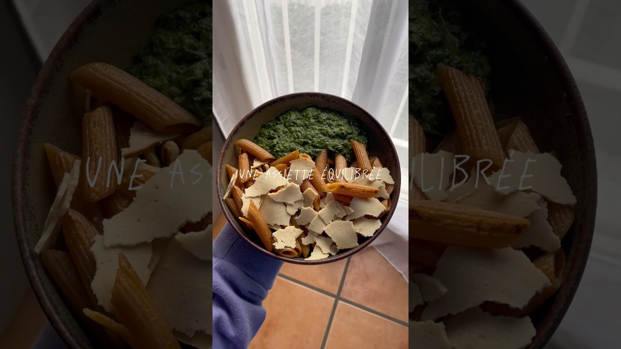 Une assiette végétale équilibrée 🌱🥗 #shorts #vegetarien #vegetalien #vegan #veggie