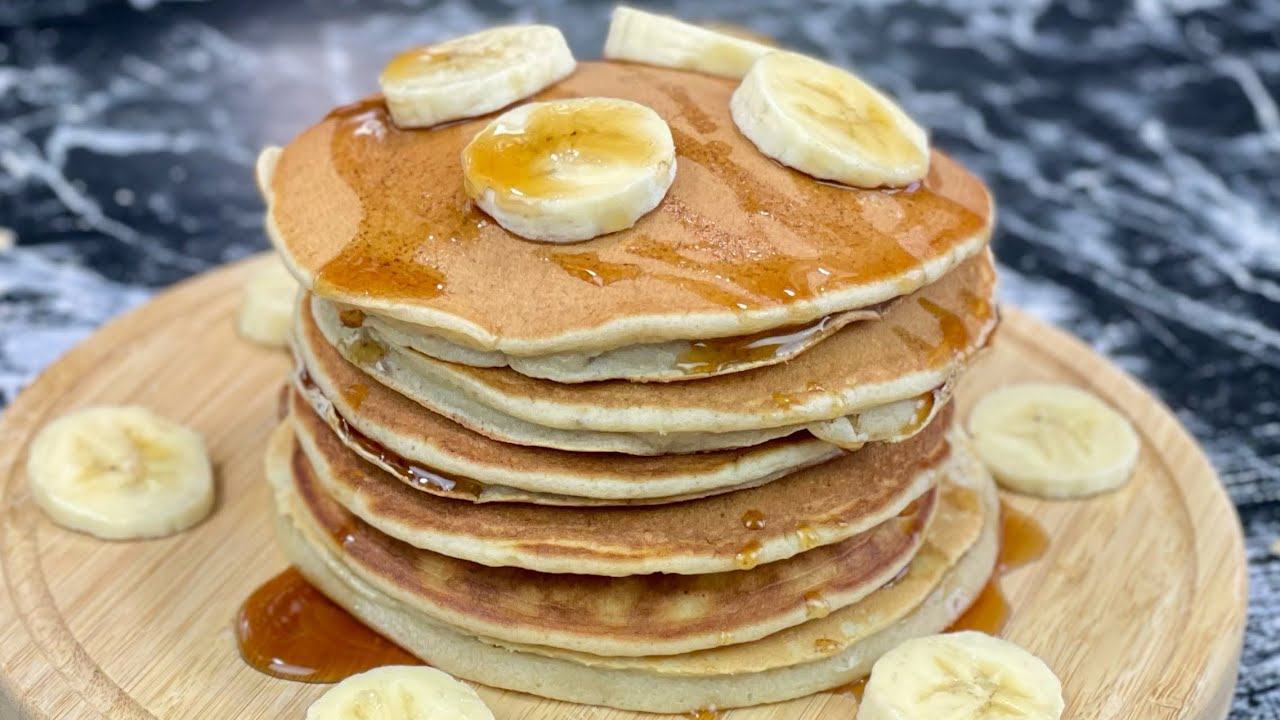 AVEZ-VOUS 2 BANANES 🍌? Essayez ces pancakes express SANS SUCRE ! 🥞