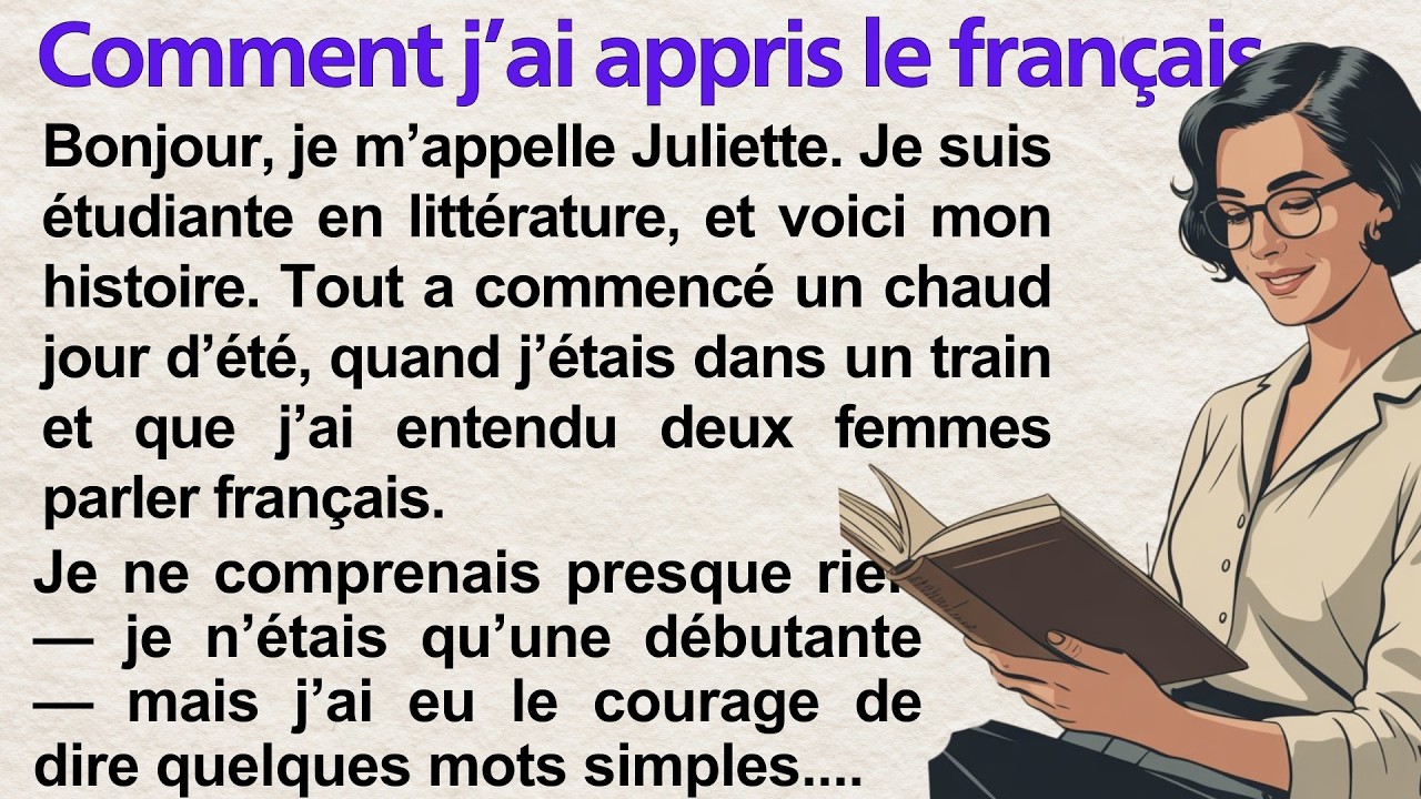 A Beginner in Paris | Learn French Through Story Level 1 🔥 | French Reading Practice