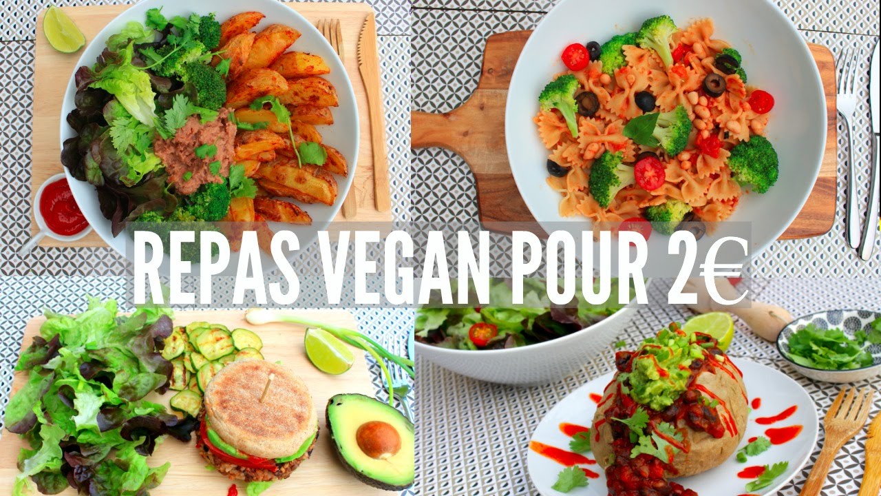 4 REPAS VEGAN | POUR PETIT BUDGET (2€)