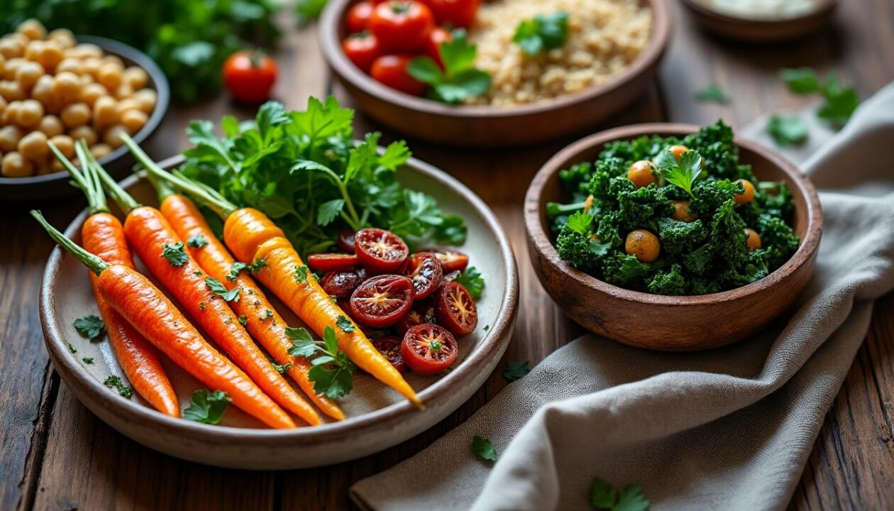 explorez nos recettes végétariennes savoureuses et faciles à préparer, parfaites pour régaler vos papilles tout en adoptant une alimentation saine et équilibrée.