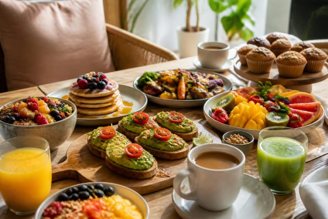 découvrez 20 recettes véganes délicieuses pour un brunch gourmand et convivial, parfaites pour partager des moments savoureux et sains entre amis ou en famille.