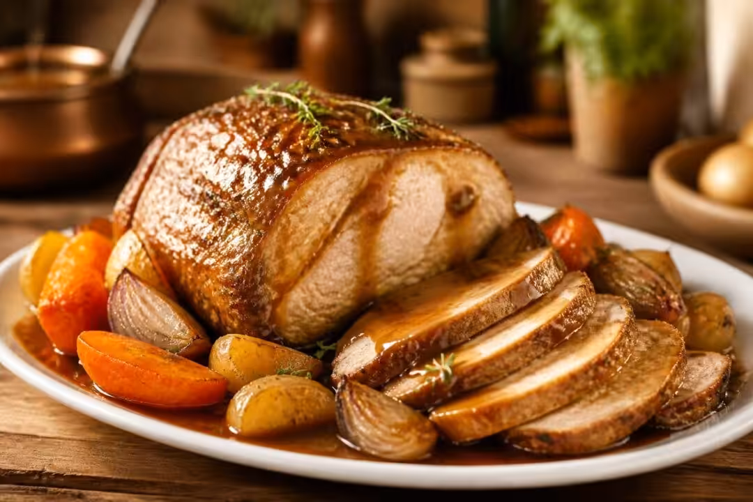 découvrez la recette traditionnelle du rôti de porc sauce fond de veau, un plat savoureux et facile à réaliser pour régaler toute la famille.