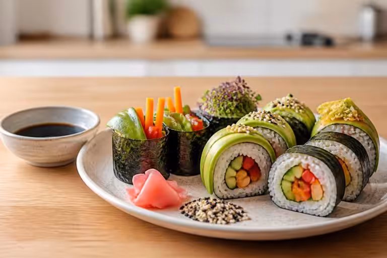 découvrez notre recette simple et gourmande de sushis vegan, 100% végétale, pour un repas sain et savoureux.